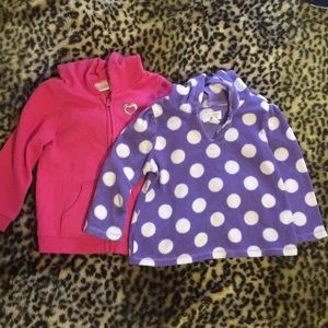 Two 24 months little girls hoodies
